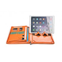 iCarryAlls Padfolio Organiseur Professionnel avec poignée pour 12.9 inch iPad Pro,Orange