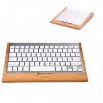 eimolife ® plus récent naturel bambou MacBooks MAGIC TRACKPAD Protector + Support de clavier Bluetooth ordinateur clavier pied