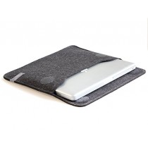 Waterkant Deichkoenig Basic bag made of 100% woolfelt for MacBook Pro 15 inch - case sleeve in grey