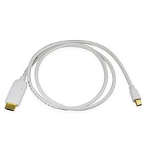 Cablesson Cable adaptateur vidéo Mini DisplayPort vers HDMI Compatible avec Apple iMac Unibody MacBook Pro Air et PC avec Mini DisplayPort